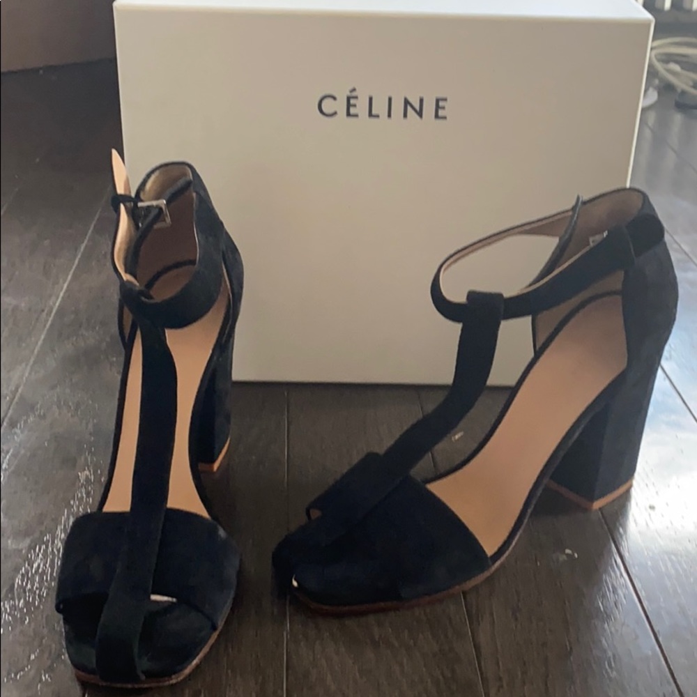 Celine Black Sandals with Box!